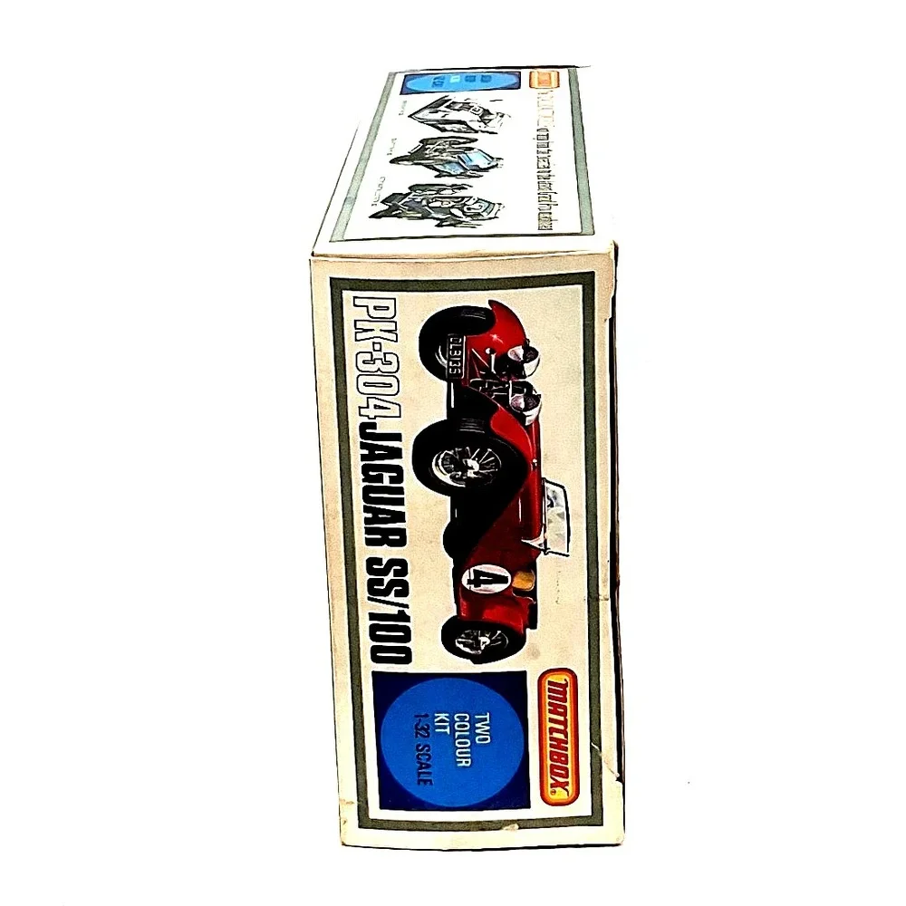 Vintage Matchbox Maquette 1:32 PK-304 JAGUAR SS/100 PARFAITEMENT  Emballage 1977